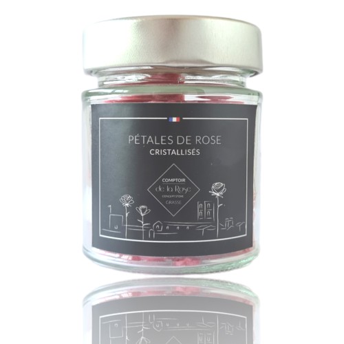Pétales de roses cristallisés 60g Comptoir de la rose Pétales de roses cristallisés 60g Comptoir de la rose